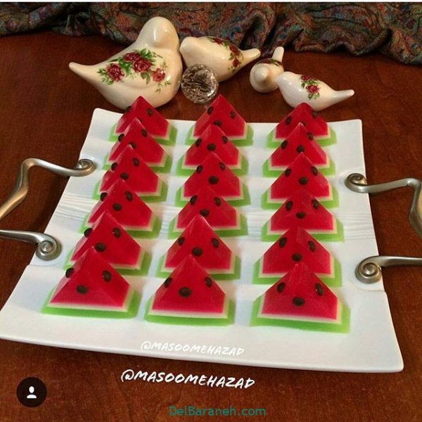  عکس ژله شب یلدا آسان