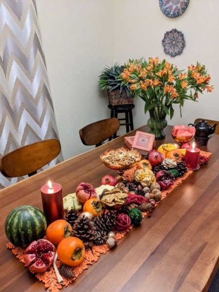 عکس چیدن شب یلدا