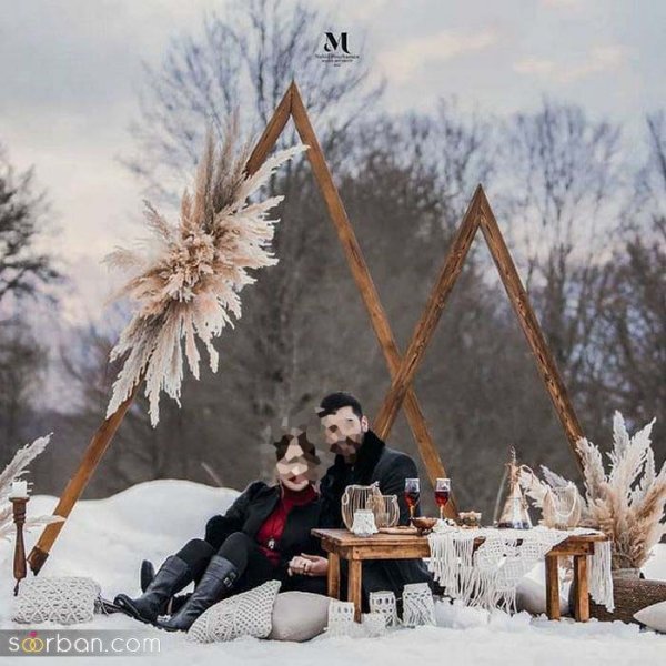  ایده عکس ولنتاین در برف
