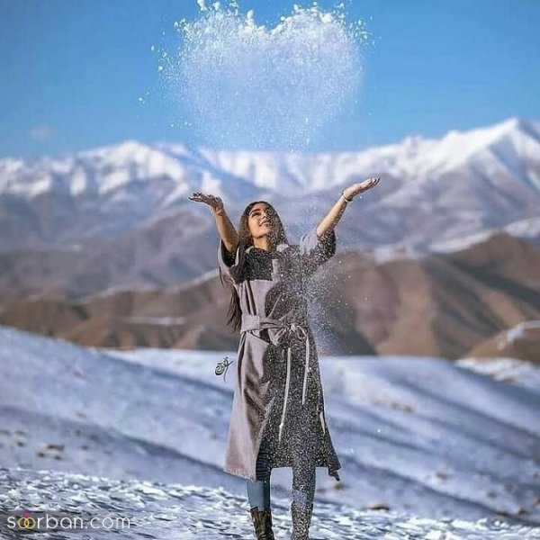  ایده عکس ولنتاین در برف