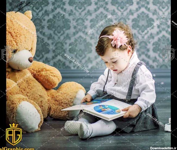  عکس دختر با خرس عروسکی برای پروفایل