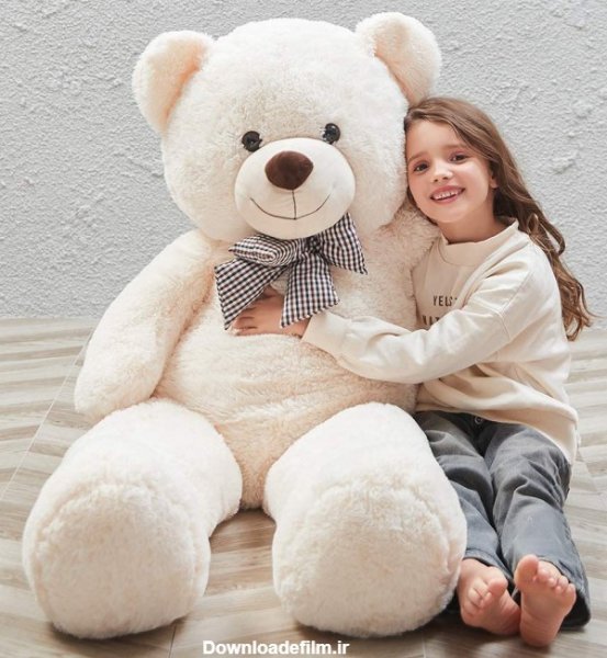 عکس دختر با خرس عروسکی برای پروفایل