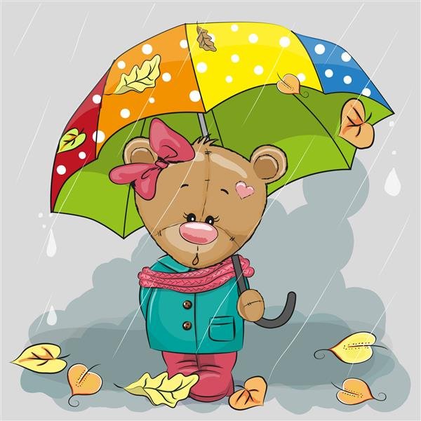  عکس خرس کارتونی عاشقانه
