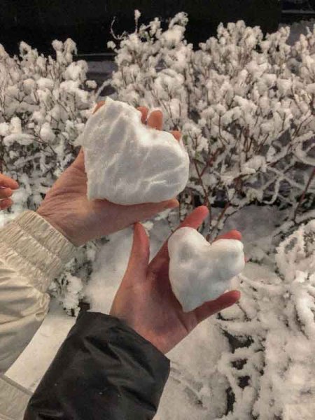  ژست عکاسی در برف بدون چهره