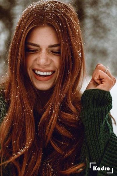  ژست عکاسی در برف اینستاگرام
