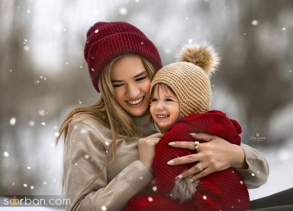  ژست عکاسی تو برف دونفره
