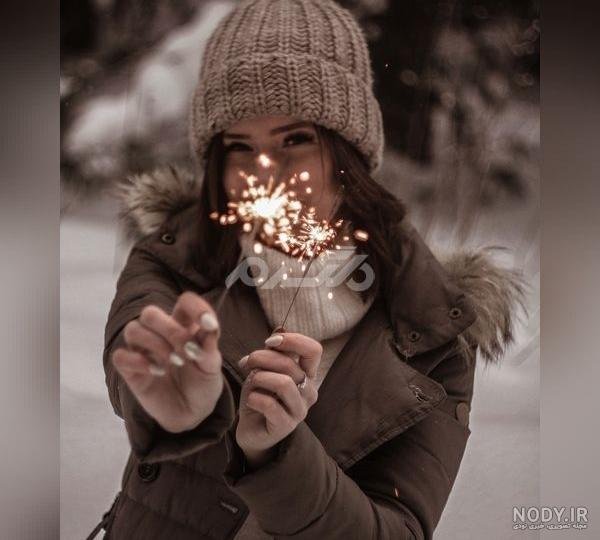  ایده عکس تولد در برف