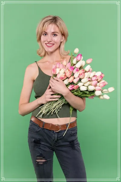  88 عکس با گل طبیعی