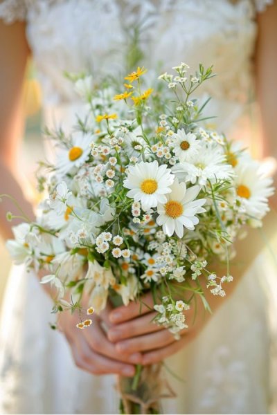  عکس با دسته گل عروس