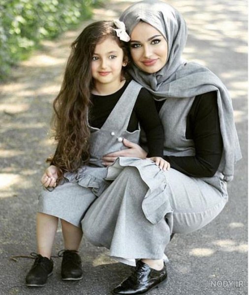  عکس مادر دختری فانتزی با حجاب
