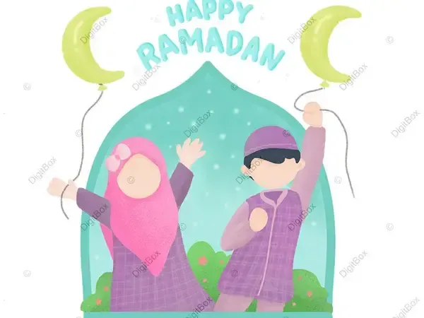 عکس مادر و فرزند با حجاب کارتونی