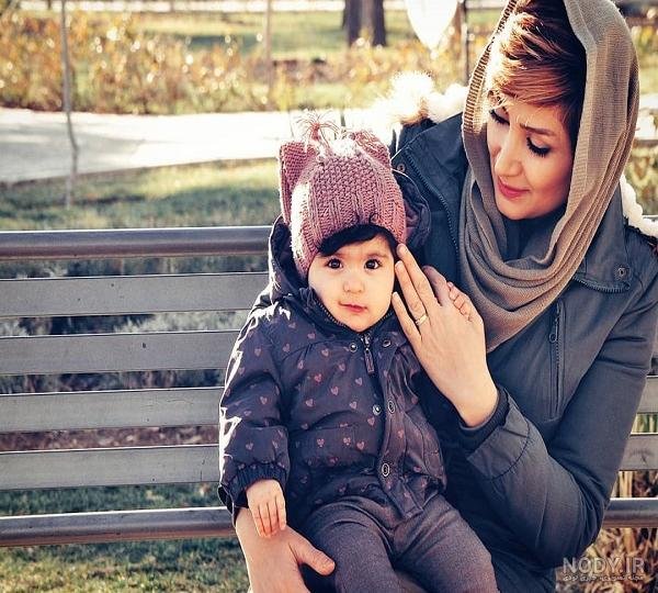 عکس مادر و فرزند با حجاب کارتونی