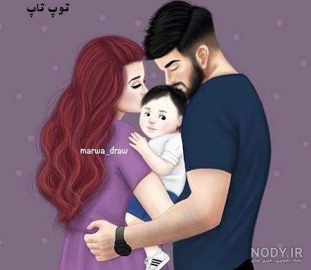  عکس پدر و مادر و دختر فانتزی