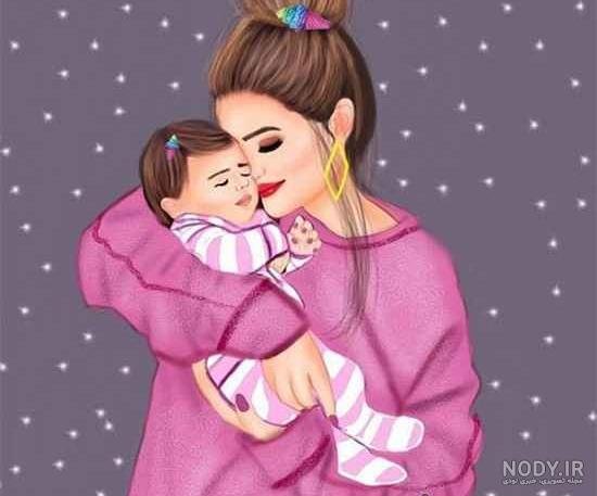  عکس مادر و دختر فانتزی