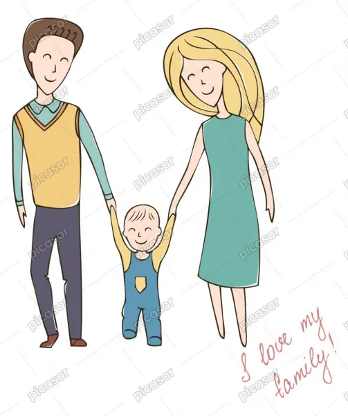  عکس پروفایل پدر دختری کارتونی