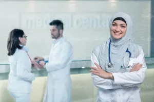  عکس خانم دکتر با حجاب