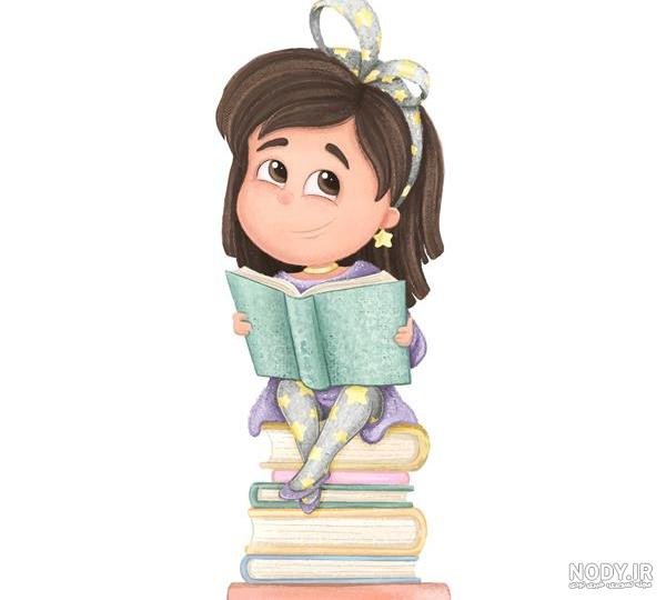  عکس دختر درحال درس خوندن فانتزی