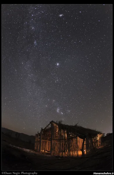  عکس ستاره واقعی در شب
