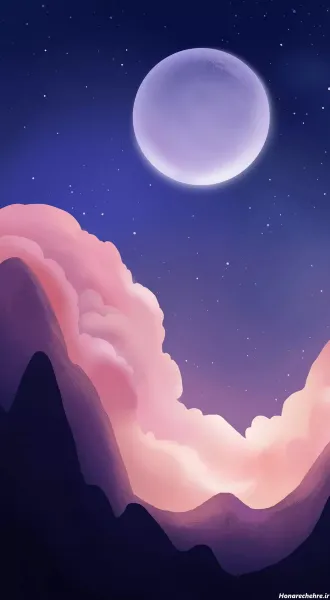  عکس ستاره واقعی در شب