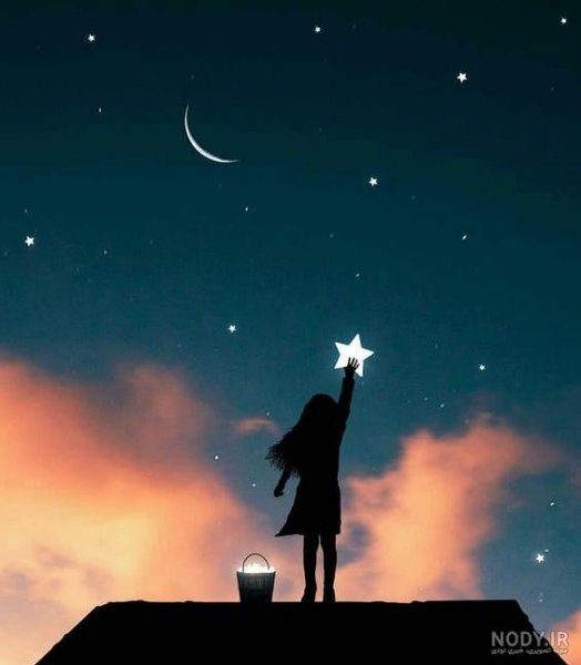  عکس ستاره واقعی در شب از نزدیک