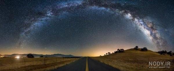  عکس ستاره واقعی در شب از نزدیک