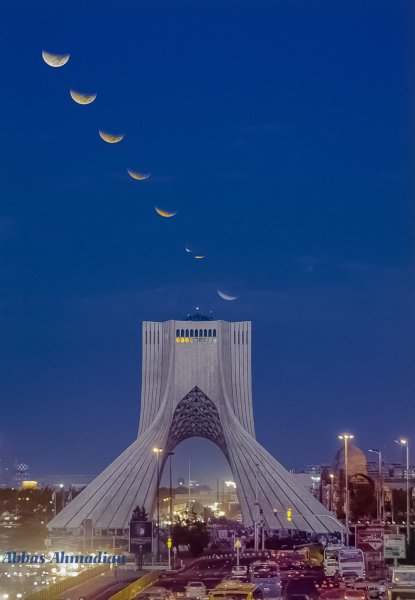  عکس اسمان کویر در شب