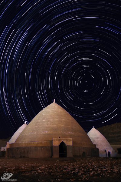  عکس اسمان کویر در شب