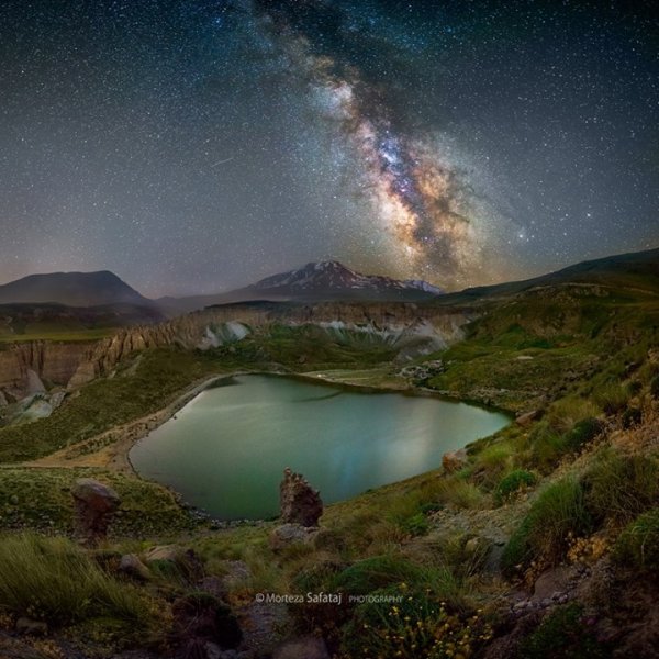  عکس اسمان کویر در شب