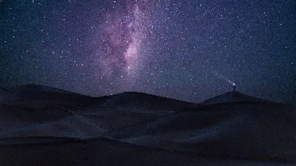  آسمان کویر لوت در شب