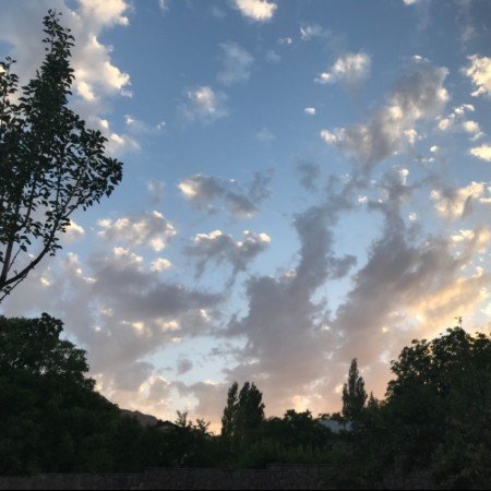 عکس اسمان ابی و ابری