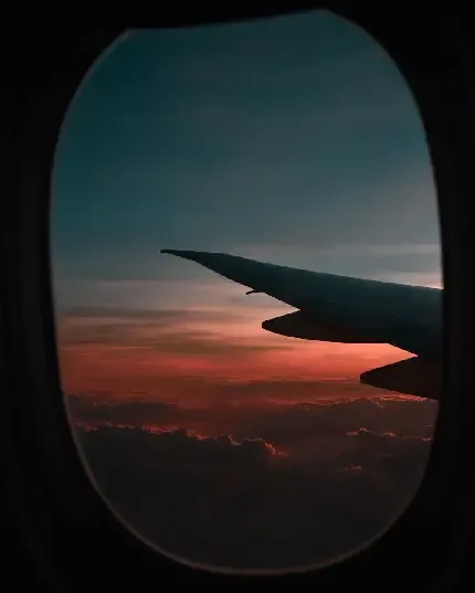  عکس از پنجره هواپیما طبیعی