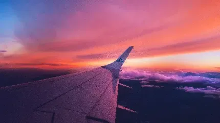 عکس از پنجره هواپیما به بیرون