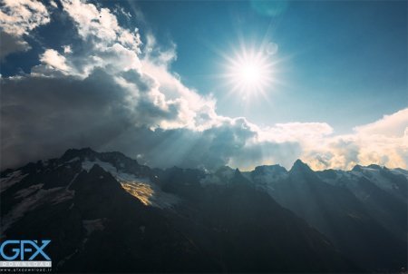 عکس اسمان با خورشید