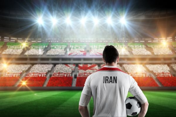 عکس زمین فوتبال با توپ
