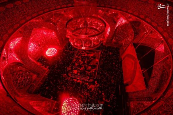  عکس حرم امام علی در شب