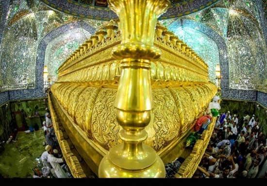  عکس حرم امام علی با نوشته