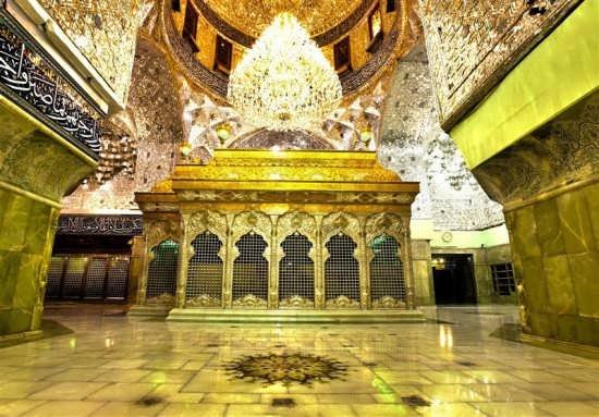  عکس حرم امام علی با نوشته