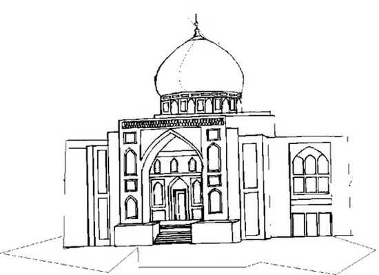  عکس مسجد برای رنگ آمیزی