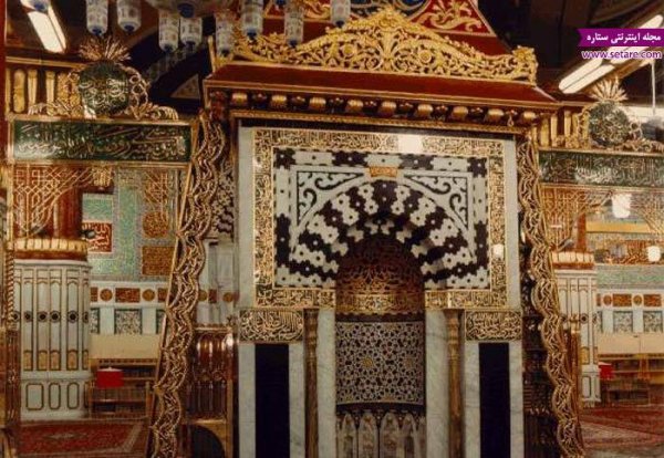 عکس مسجد النبی نمای داخلی