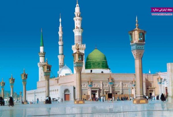 عکس مسجد النبی نمای داخلی