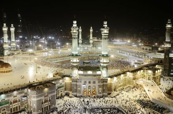  عکس مسجد النبی در شب