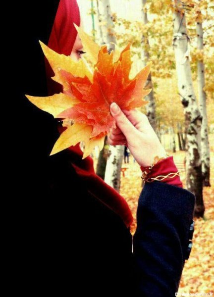  عکس پروفایل دختر چادری در پاییز