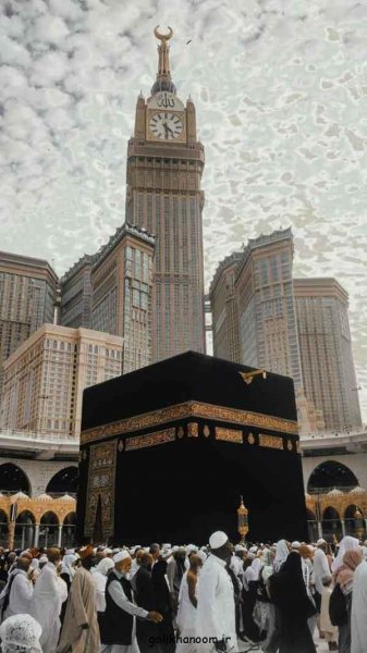  عکس خانه خدا در شب