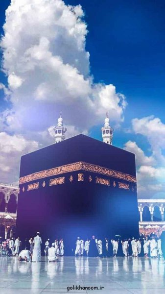  عکس خانه خدا در شب