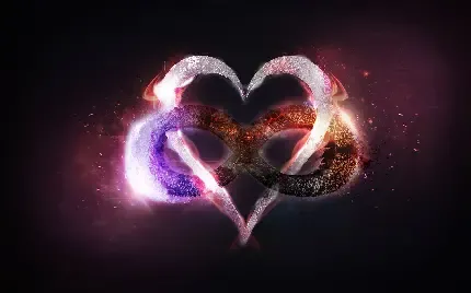  عکس قلب عاشقانه دونفره