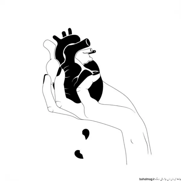  عکس قلب سیاه غمگین