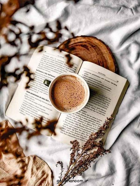  عکس پروفایل کتاب و گل و قهوه