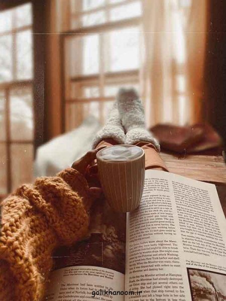  عکس پروفایل کتاب و گل و قهوه