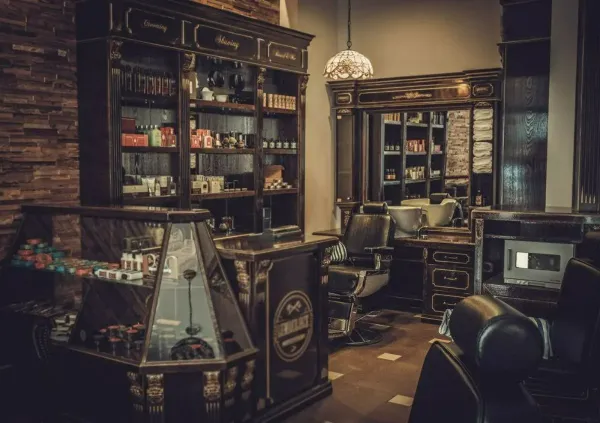  عکس آرایشگاه مردانه لوکس