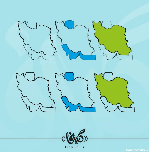  عکس نقشه ایران خالی